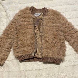 Genuine 70’s wool + rabbit bomber